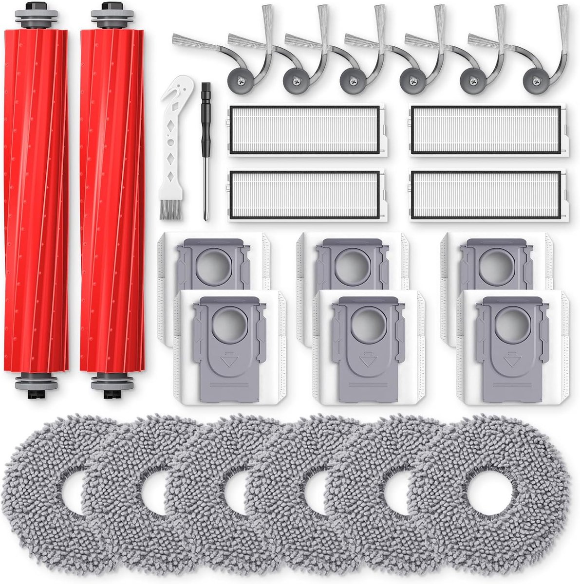 Set van 26 vervangende accessoires geschikt voor Roborock QV 35A/QV 35S robotstofzuiger
