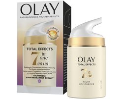 Olay Total Effects 7-in-1 Anti-Aging Nachtcrème - met Niacinamide & Vitamine C - 50ml