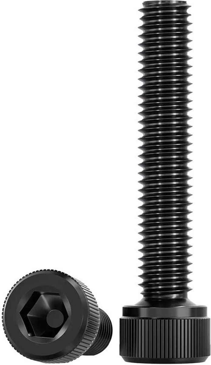 Cilinderkopschroeven - Inbusbouten - Voor mechanische bevestiging - Volledige schroefdraad - M6x40mm, 20 stuks - Zwart