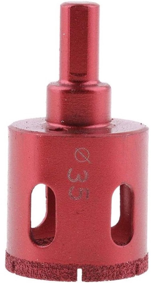 Diamantboor - Gatzaag - Nat boren - Gecoat - 30 mm - Rood