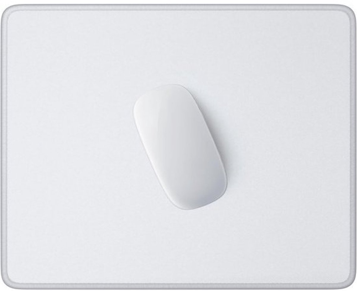 Vierkante muismat met antislip rubberen basis - 26 x 21 cm, gestikte rand, waterdicht, voor kantoor en gaming