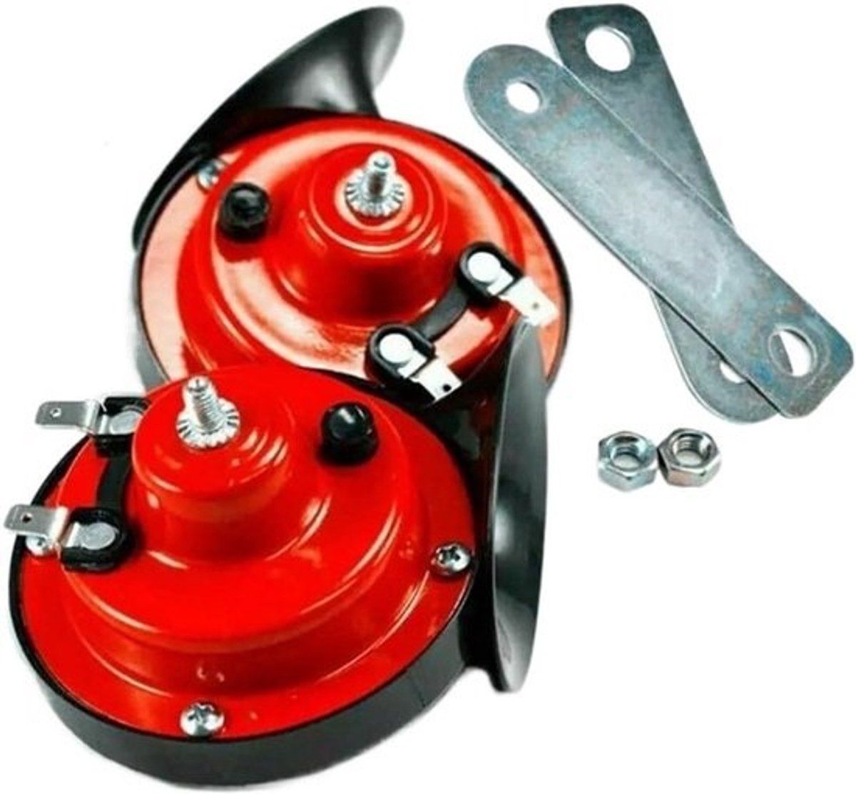 Autoclaxon, 1/2 stuks, 300 dB, 12 V, elektrische toeter voor auto, motorfiets en vrachtwagen, stylingaccessoires, 2 stuks