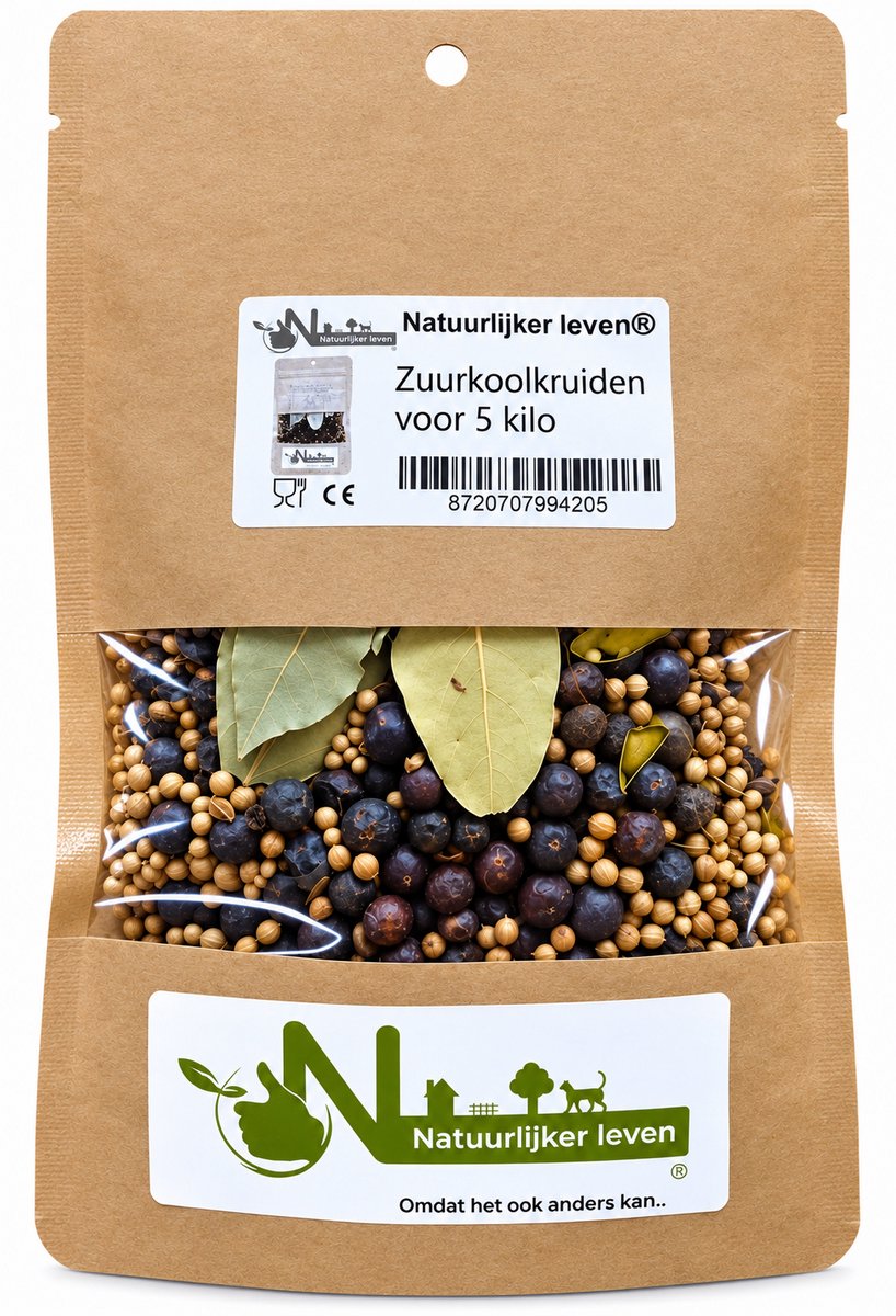 Zuurkool Kruiden 50 g – Voor 5 kg Zuurkool – Kruidenmix voor Zelfgemaakte Zuurkool – Fermenteren