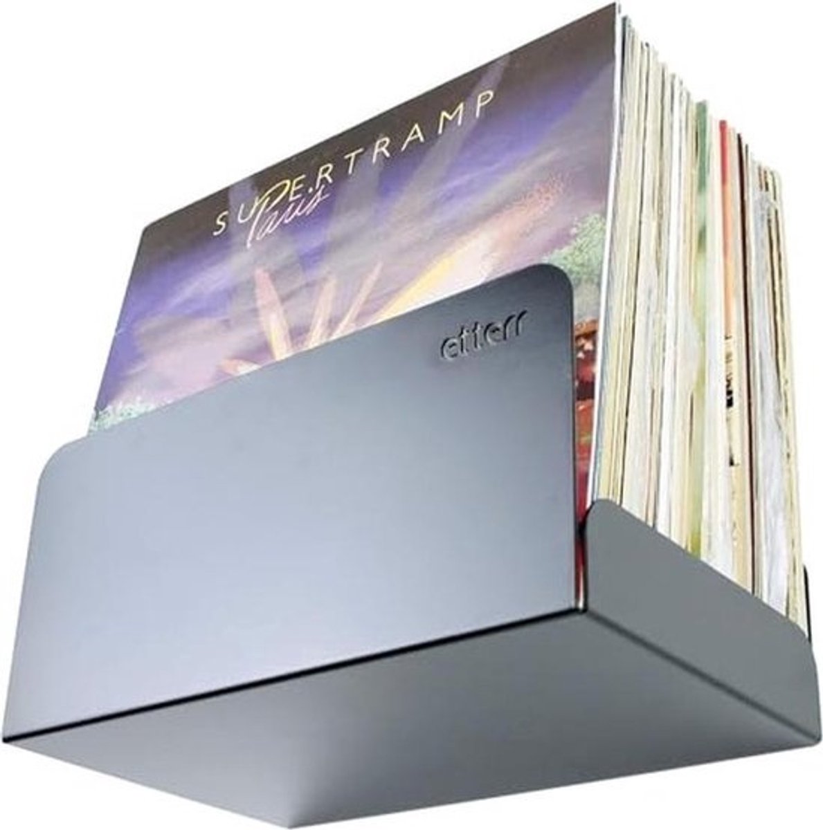 Stijlvolle Wandhouder - voor Vinylplaten - 2 x Zwart
