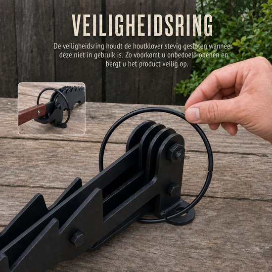 KLOOVE Houtklover Wandmodel - Houtsplijter voor Aanmaakhout - Wandmontage — afbeelding 2