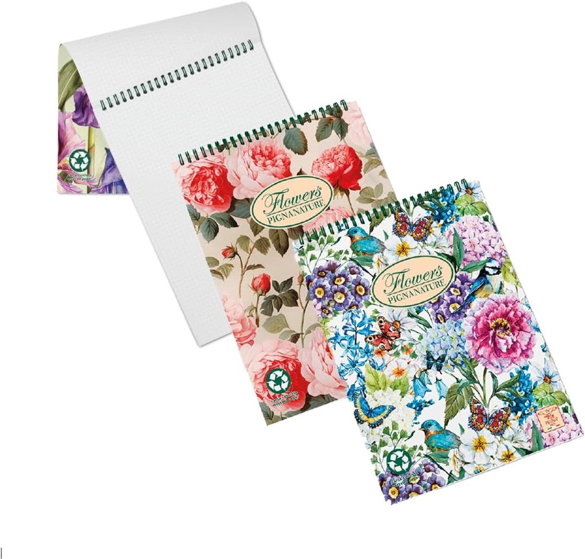 Pigna notebooks flowers writes
