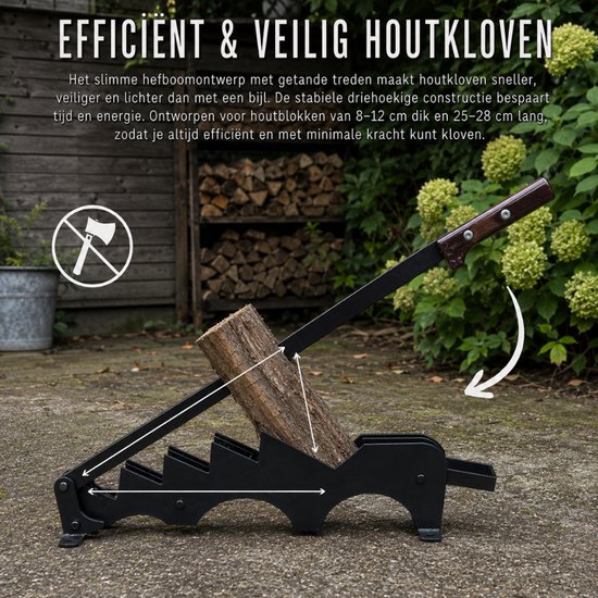 KLOOVE Houtklover Wandmodel - Houtsplijter voor Aanmaakhout - Wandmontage — afbeelding 4