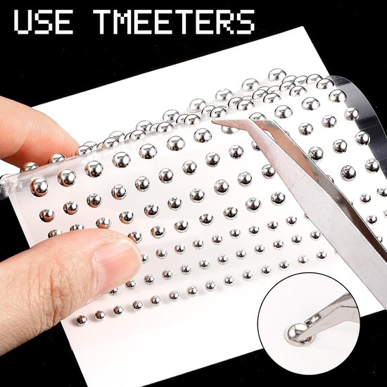 4 vellen gezichtssieraad lippensteker, 660 stuks neppiercing, niet-piercing, wenkbrauw-neus-lip-oorstekers, Y2k, fake wenkbrauwpiercing, accessoires met pincet, voor vrouwen en mannen, zilver — afbeelding 4