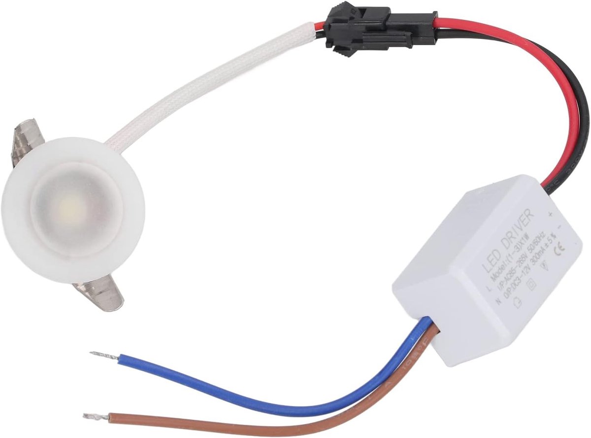 LED-spot, LED-plafondinbouwlamp Mini-downlights Ronde LED-plafondspots voor Sieraden Display Vitrine Toonbank Huiskast Woonkamer Eetkamer (Natuurlijk licht 4000K)
