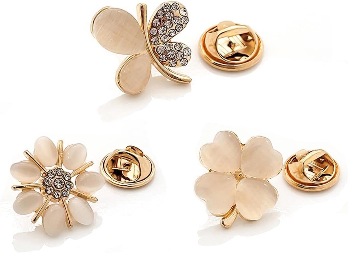 Broches, veiligheidsspelden, spelden voor damesjurken, veiligheidsuitsnijding, kraagbroche voor overhemden voor vrouwen en meisjes
