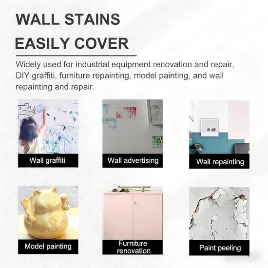 Acrylspray op waterbasis, fixeerspray, nagellak, acrylverf, multifunctioneel, voor canvas, hout, metaal, kunststof, glas, muur, knutselen, niet giftig, waterdicht, wit, 100 ml — afbeelding 3