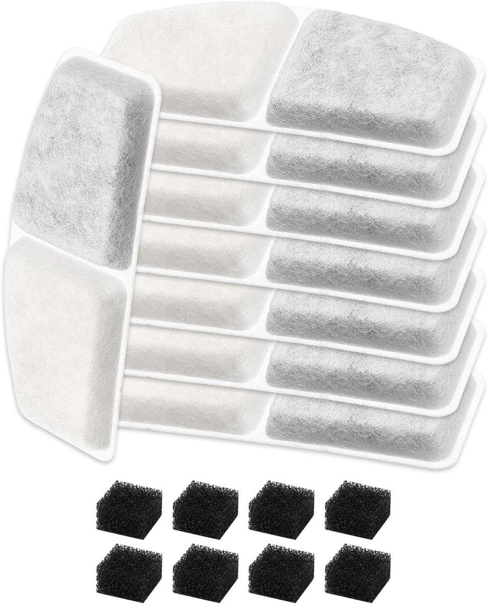 Kattenfonteinfilters voor Toplee (8 + 8 stuks)
