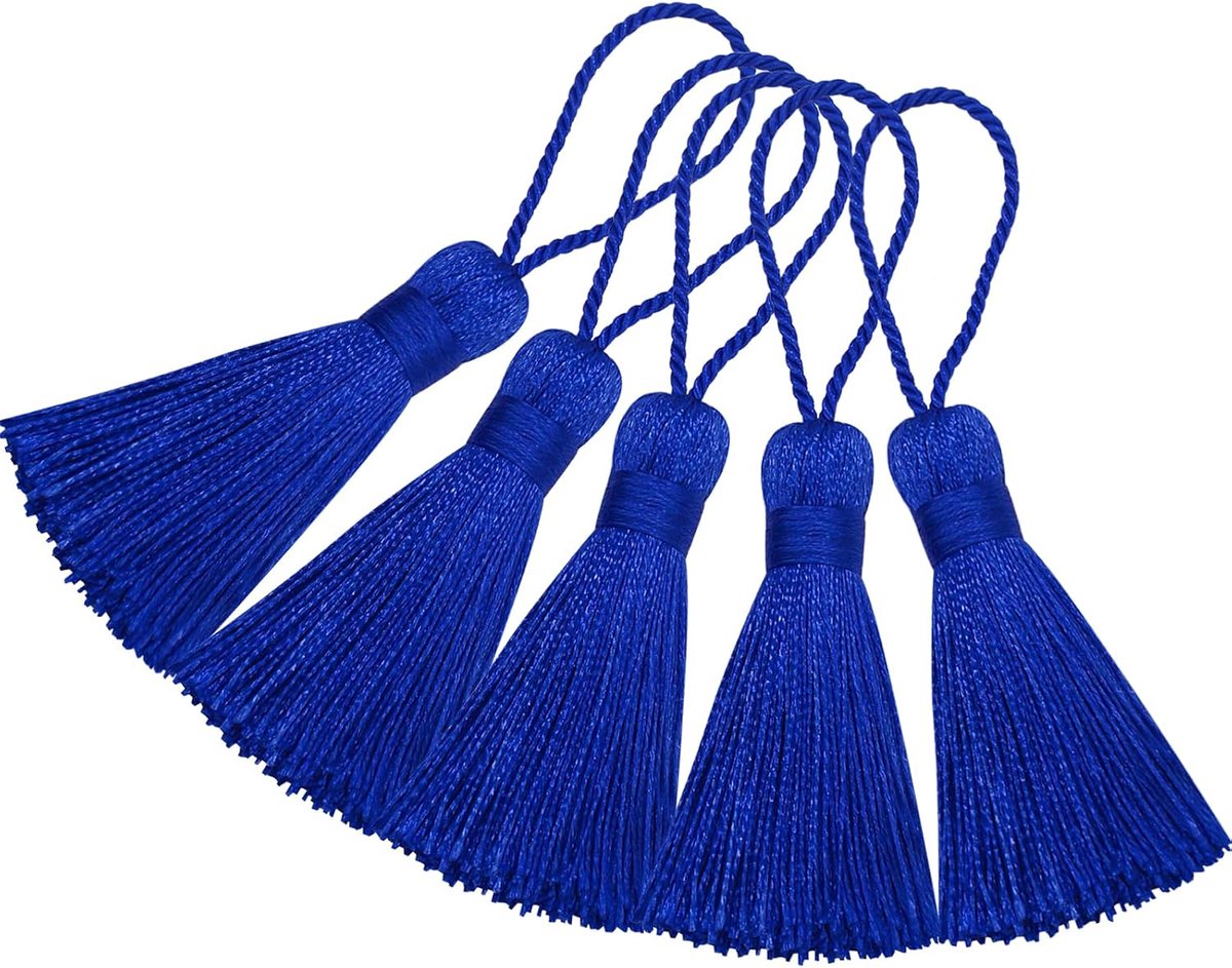 Bladwijzer kwastje doe-het-zelf ambacht: 20 stuks mini zijdeachtige Chinese knoop hanger met koordlus voor sieraden oorbellen, slinger, afstuderen, feest, sleutelhanger en kleine hangende