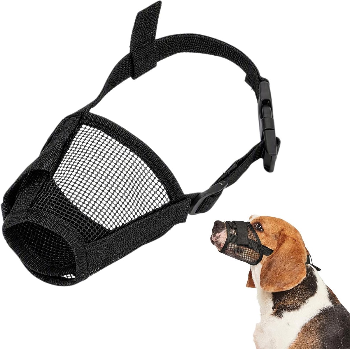 Eetbescherming voor honden, ademende muilkorf