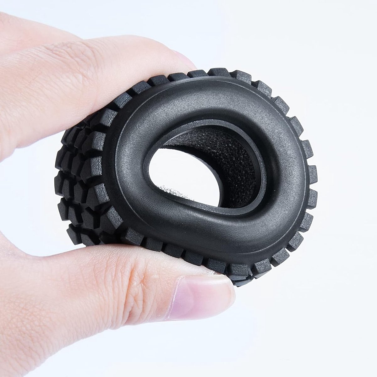 Banden 1,0 inch Micro RC Crawler wielbanden, rubberen banden voor alle 1/24 Axial SCX24 AXI90081 Deadbolt RC Crawler Truck Car (54 mm)