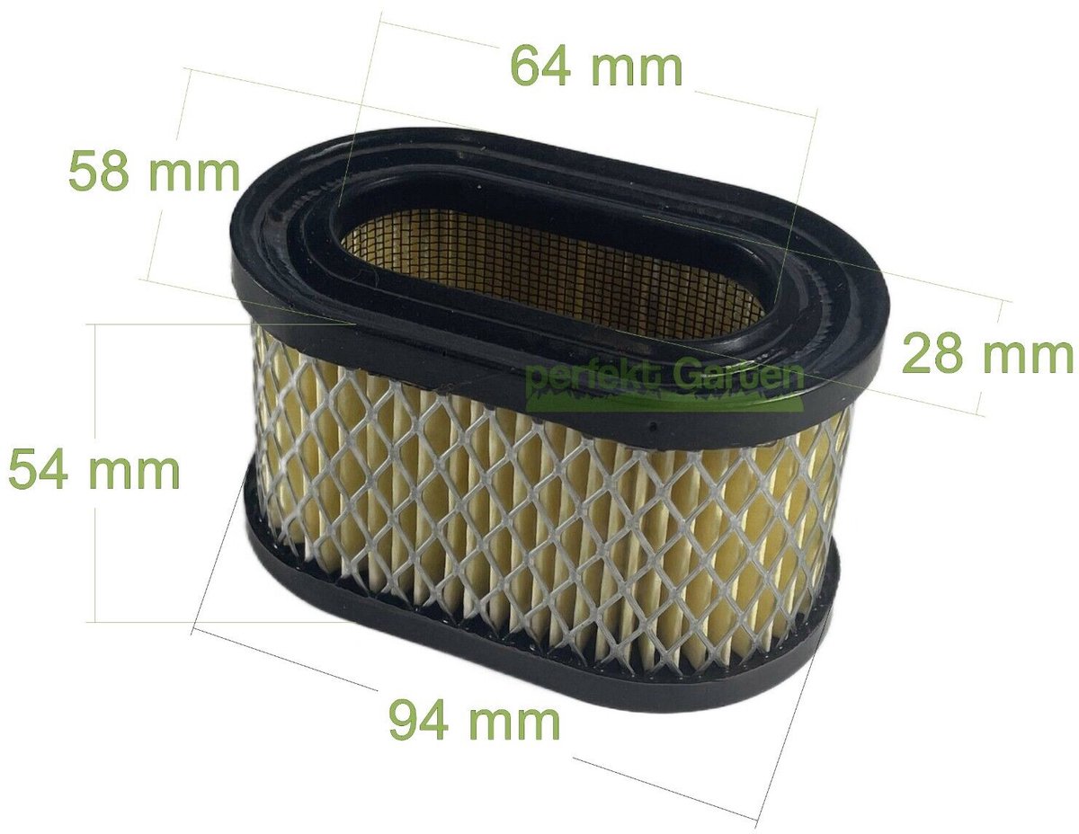 luchtfilter voor Briggs & Stratton B&S Quantum Europa OHV-motor van 5 - 6 HP / 497725S