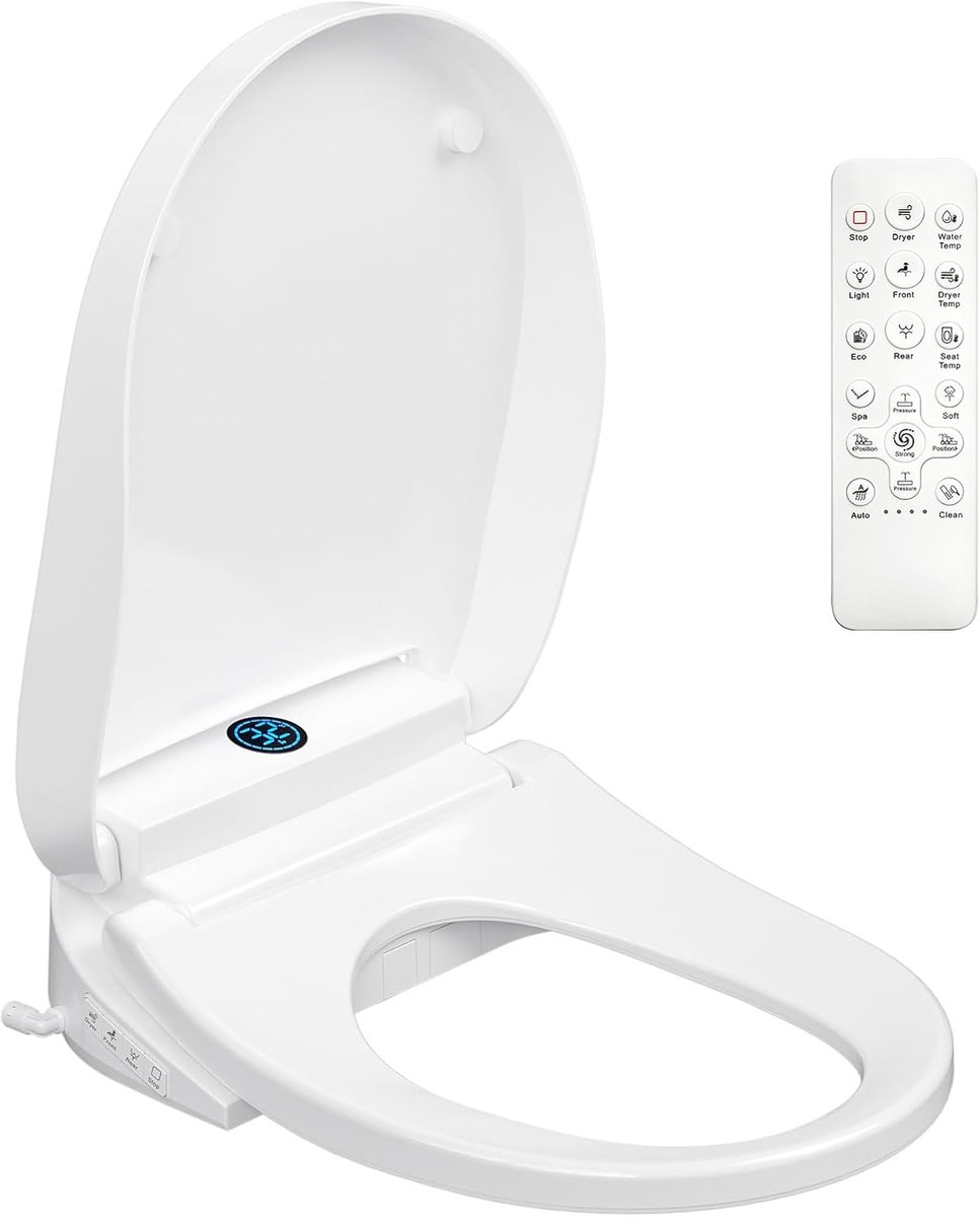 Slimme toiletbril - intelligente technologie - verwarmd en met spoelfunctie - voor optimaal comfort - ShopVlot