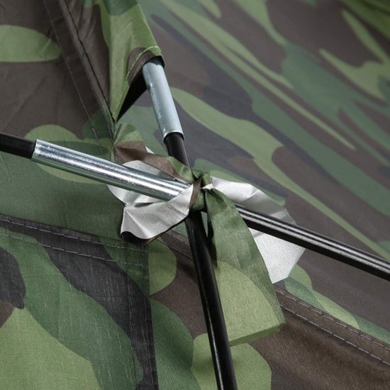 Vissentent - Draagbaar camouflagezonnescherm voor outdoorcamping - Twee personen — afbeelding 2
