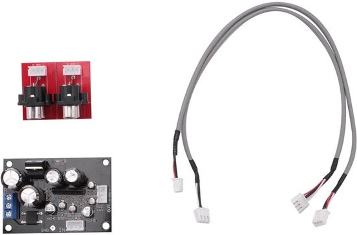 Voorversterker voor platenspeler - Phonobord - Muziek luisteren - Speciale versterkerspaander - 60 mm x 45 mm - Zwart