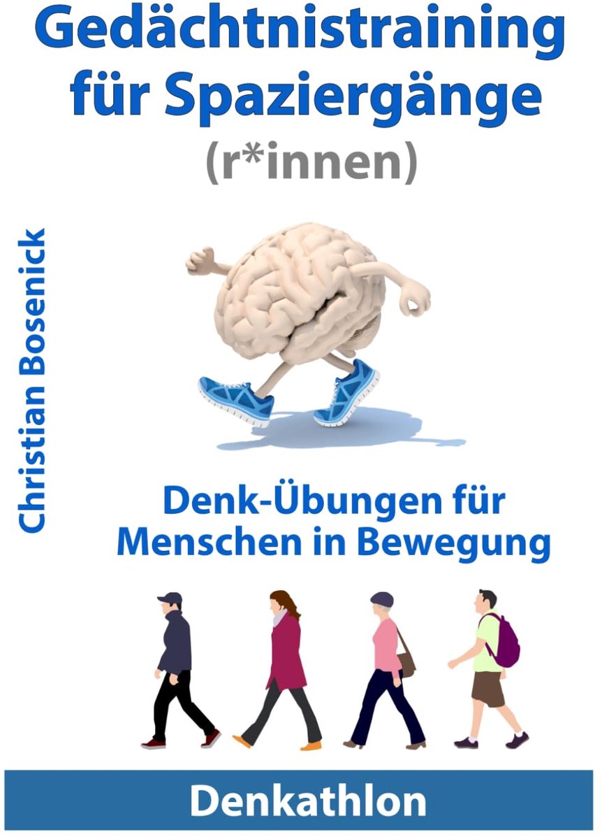 Gedächtnistraining voor wandelingen - Denk- oefeningen voor betere concentratie - acht denk-parcours - ShopVlot