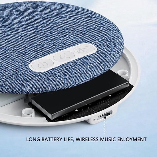 Bluetooth-kussenluidspreker - Dunne slaapspeaker - Ontspannen luisteren - Automatische uitschakeltimer - 96 x 11 mm - Zwart — afbeelding 2