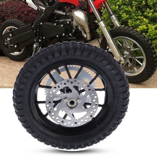 12.5 x 2.75 inch mini-achterwiel - met vervangende band en binnenband - voor 49cc 2-takt mini-dirtbike — afbeelding 3