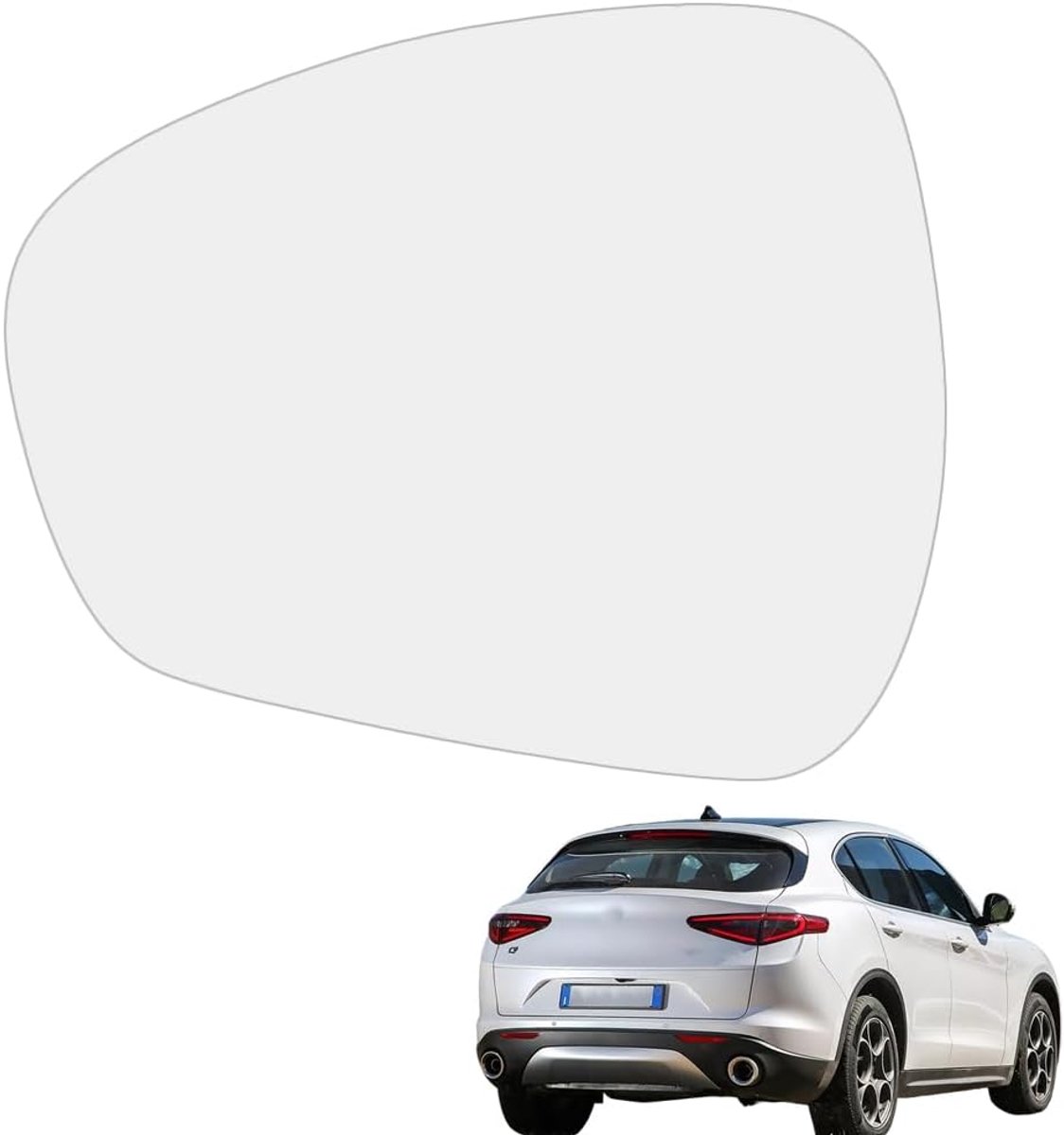 Vervangingsspiegelglas links - verwarmd - geschikt voor Alfa Romeo Stelvio 2017-2025 - ShopVlot