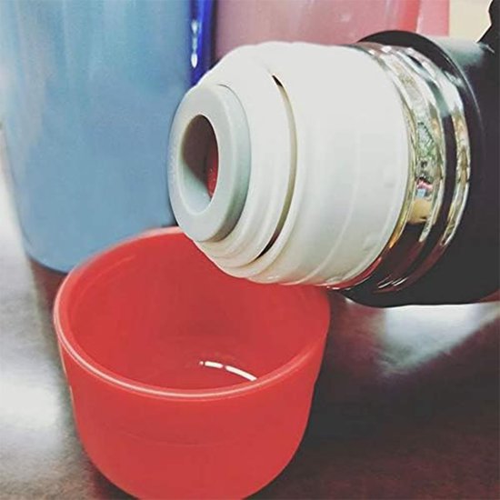 Vacuum Bottles with Lid, Universal Outdoor Cup, Can Cover, Insulated Cup, Lid Accessories (5cm, Black Grey) - ShopVlot — afbeelding 2