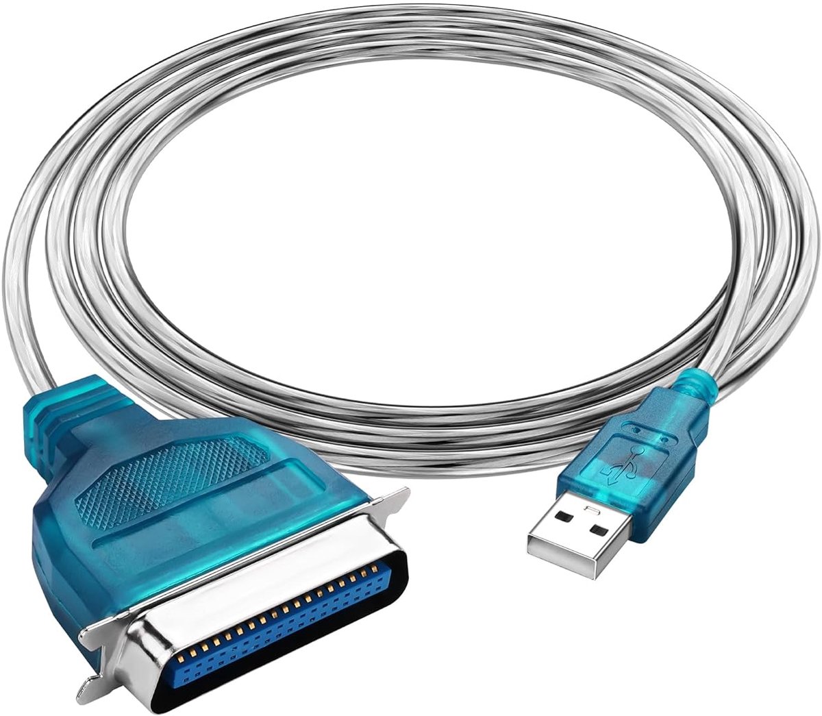SinLoon USB to Parallel Port Adapter USB to IEEE1284 CN36 Parallel Printer Cable Adapter for Printer (1.4M/4.6FT) - ShopVlot