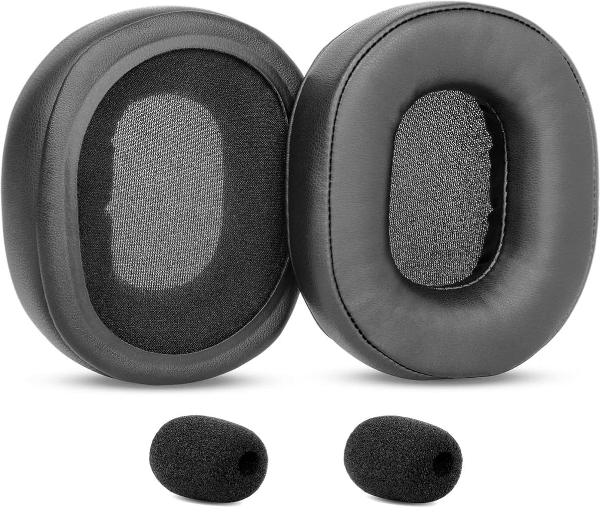 Ear Pads Memory Foam Replacement Compatible with Fifine H6 7.1 Surround Sound Gaming Fifine H8 Headphones Black - ShopVlot