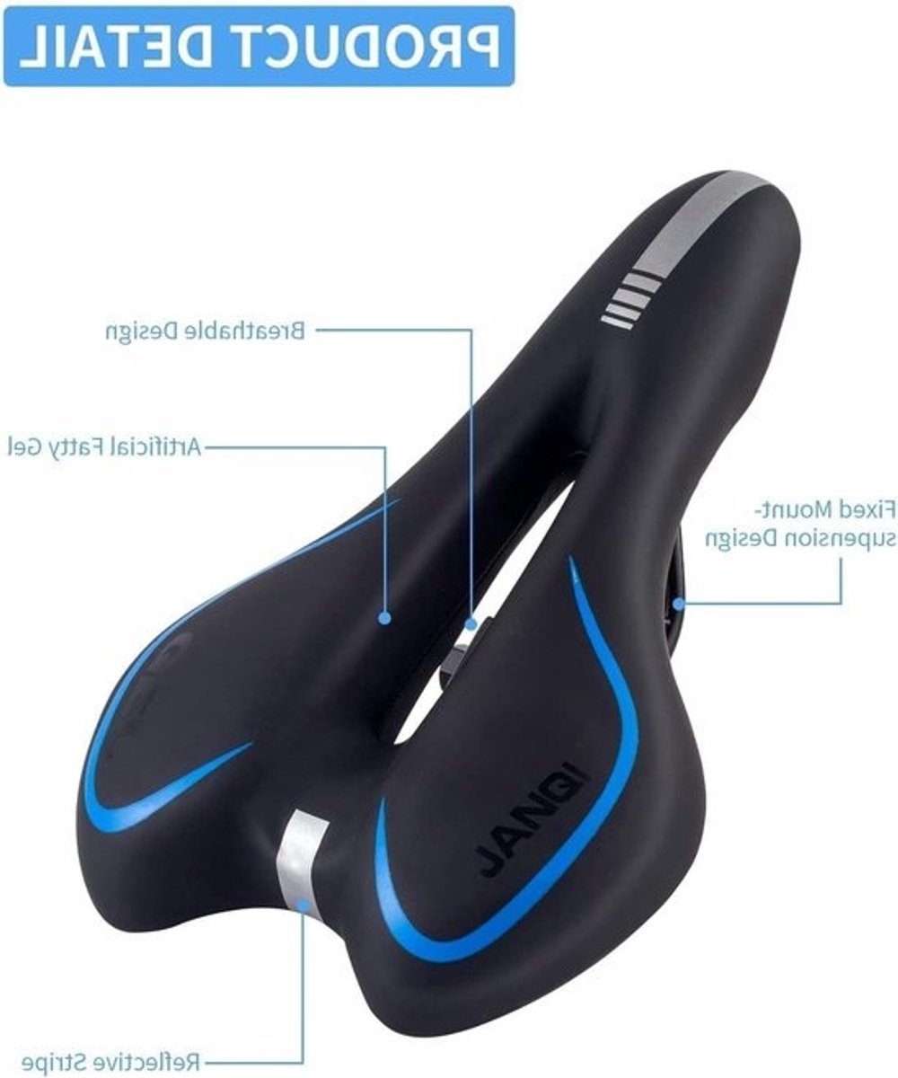 Comfortabel en waterdicht fietszadel voor mannen en vrouwen - Voor racefietsen, mountainbikes en stadsfietsen