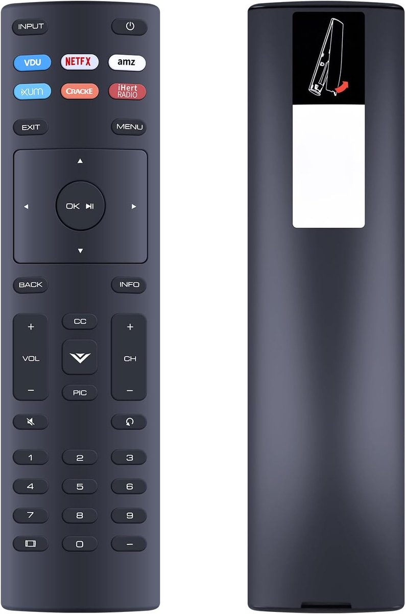 Afstandsbediening voor VIZIO TV - universeel en compact - geen installatie nodig - comfortabel in de hand - ShopVlot