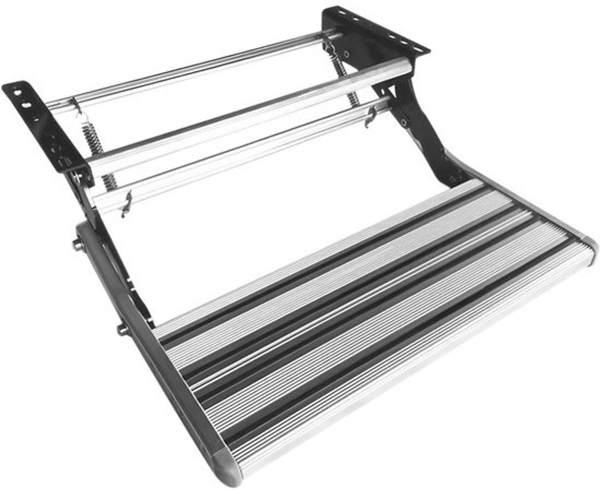 Inklapbare aluminium autotrede - Voor camper en caravan - Met vergrendeling