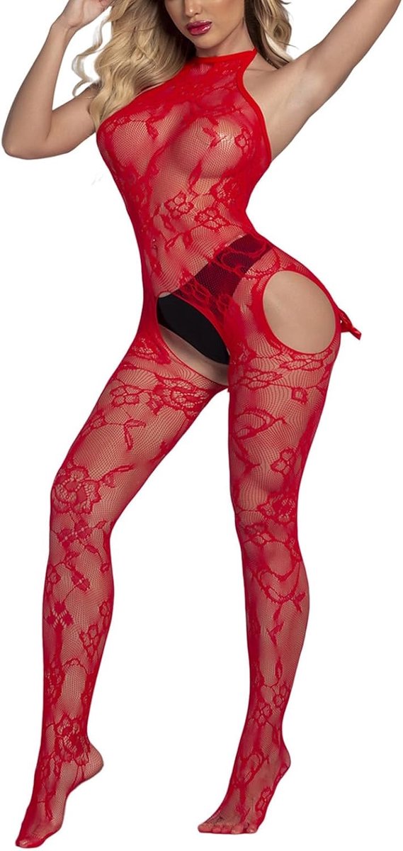 Lingerie Vrouwen Erotische Babydoll Kant Transparante Bodysuit Verleiding Chic Nacht Cadeau Glamour Set Babydoll A137
