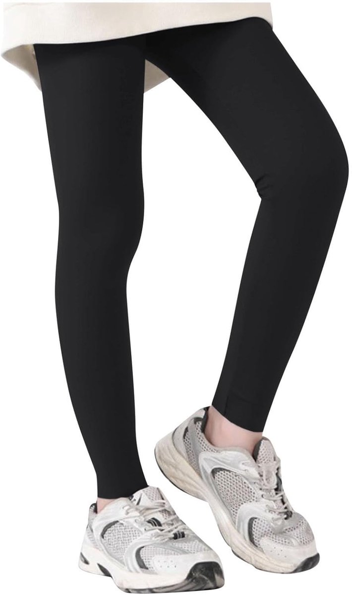 Joggingbroek voor meisjes, wortelsnit, fleece, zacht, sport, school, casual, elastische taille, trekkoord, kinderkleding, basic, A74