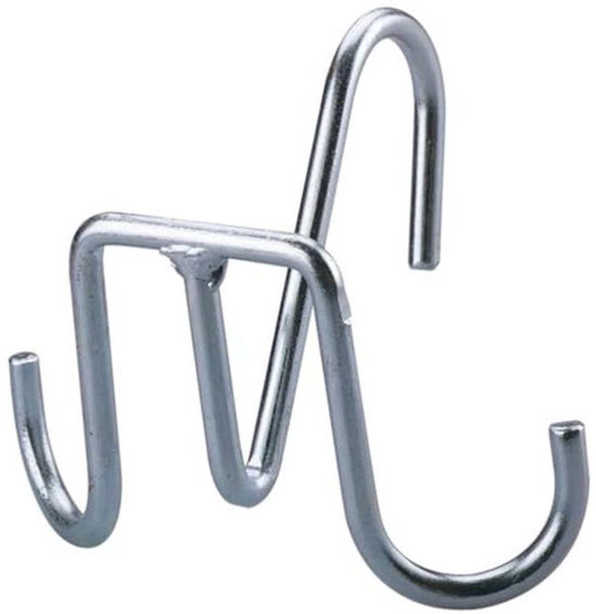 Dubbele emmerhaak voor ladderaccessoires