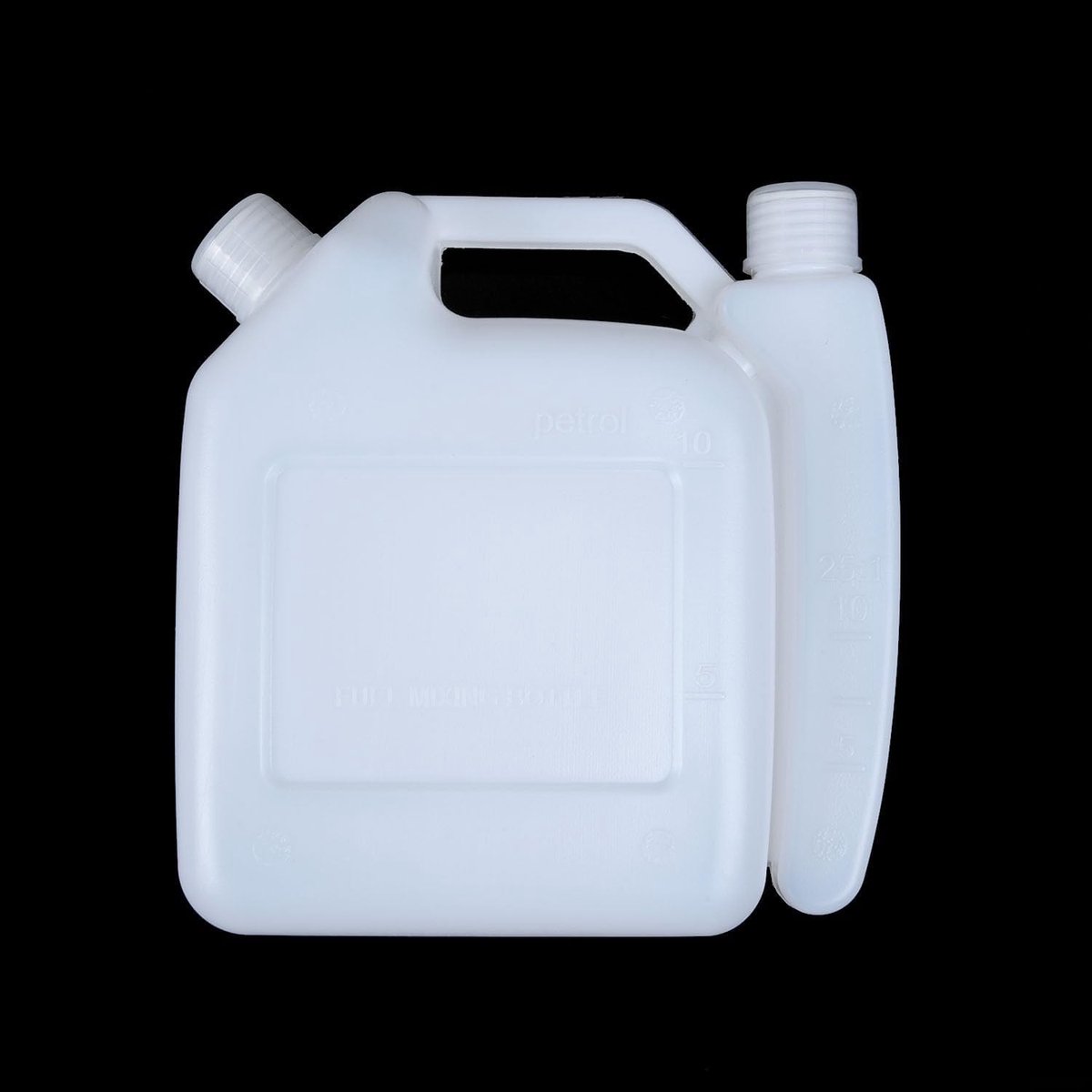 2- Benzine/Brandstof Mengfles 1Ltr, 2 Olie Brandstof Benzine Mengfles Voor Kettingzaag Trimmers grasmaaiers 25:1 50:1