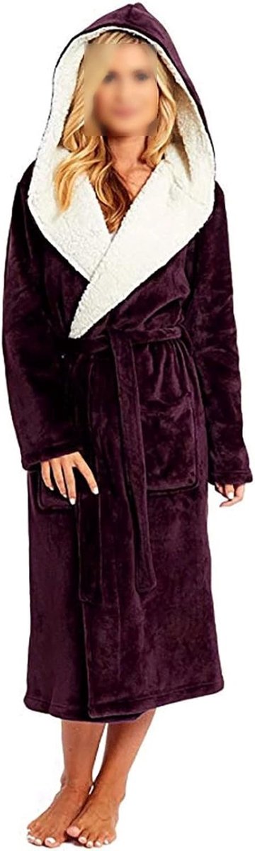 Gewaad Dames Gewaad Pyjama Winter Pluche Verlengde Sjaal Badjas Home Service Lange Mouwen Gewaad Jasje Verdikte good