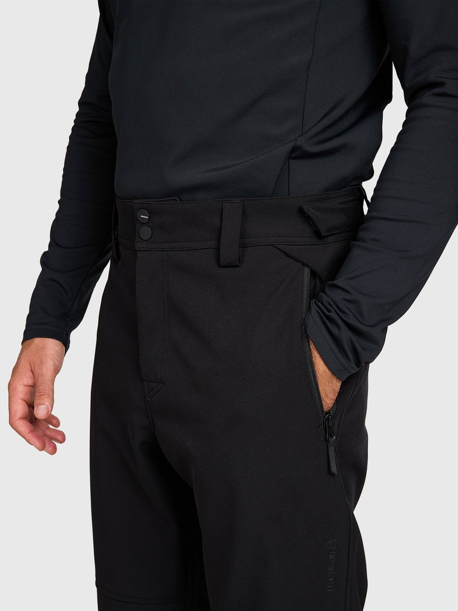 Brunotti Huygens Softshell Ski Broek Heren – 10K Waterproof 4-Way Stretch Zwart