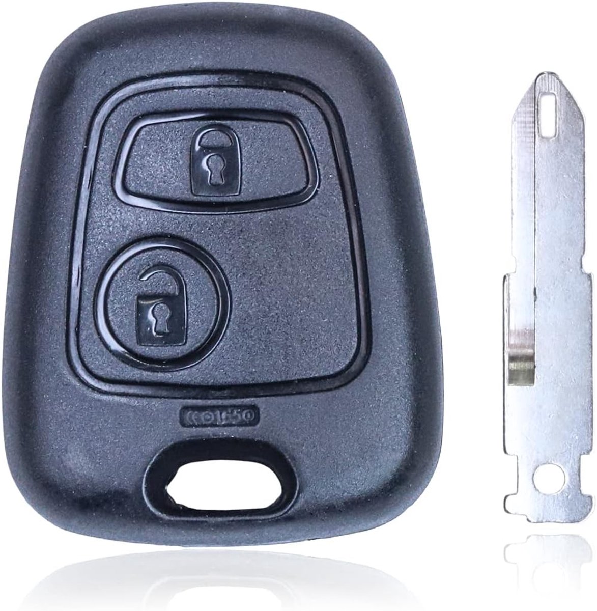 2 Keys Key Housing Flip Key Remote Control Car Key with Blade NE72 for Peugeot 107 207 306 307 406 407 Citroen C1 C2 - ShopVlot