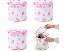 Waszak – Set van 3 – 15 x 16 cm – Wasnet – Lingeriewaszak – Wasnet voor bh's – Waszak – Ophangbaar – Machinewasbaar – Lichtgewicht – Draagbaar – Waszak van mesh – Geschikt voor ondergoed, sokken, enz.