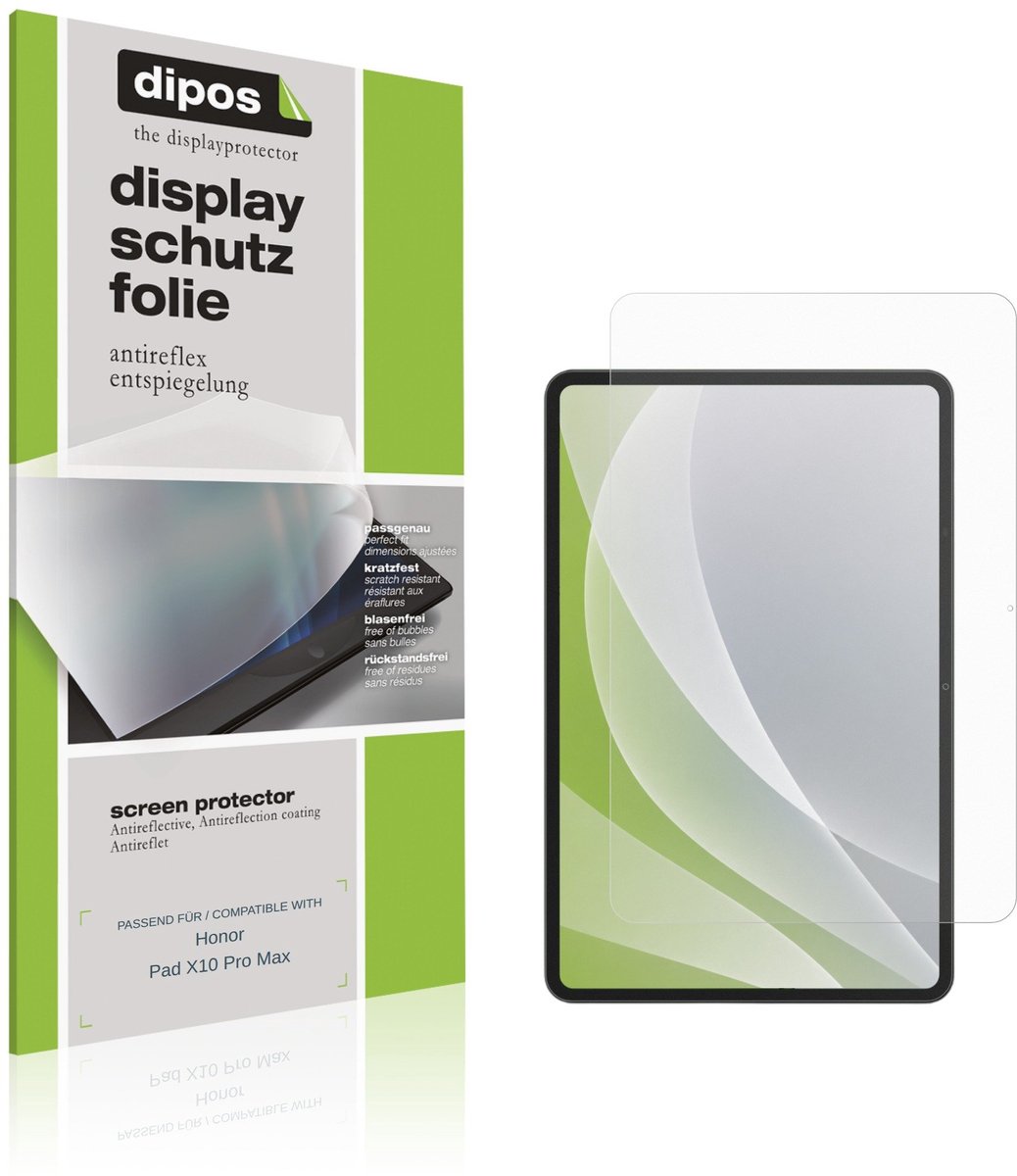 dipos – 2x Matte Beschermfolie geschikt voor Honor Pad X10 Pro Max | Krasbestendige & antireflecterende Screenprotector Ultra-Thin