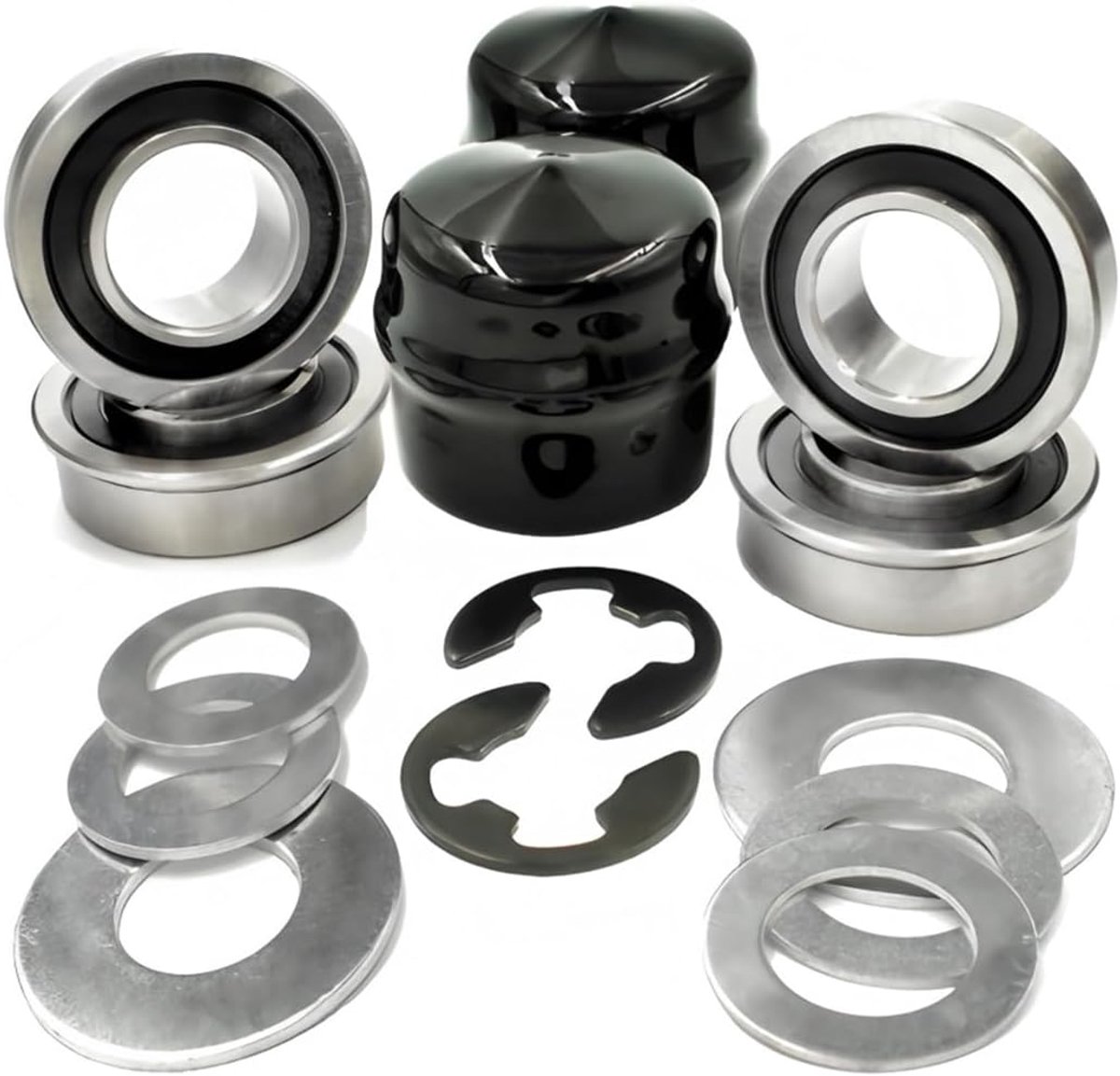 Voorwielring lagerconversie kit - metaal en rubber - compatibel met YTH22V46, YTH24V48 en meer - ShopVlot