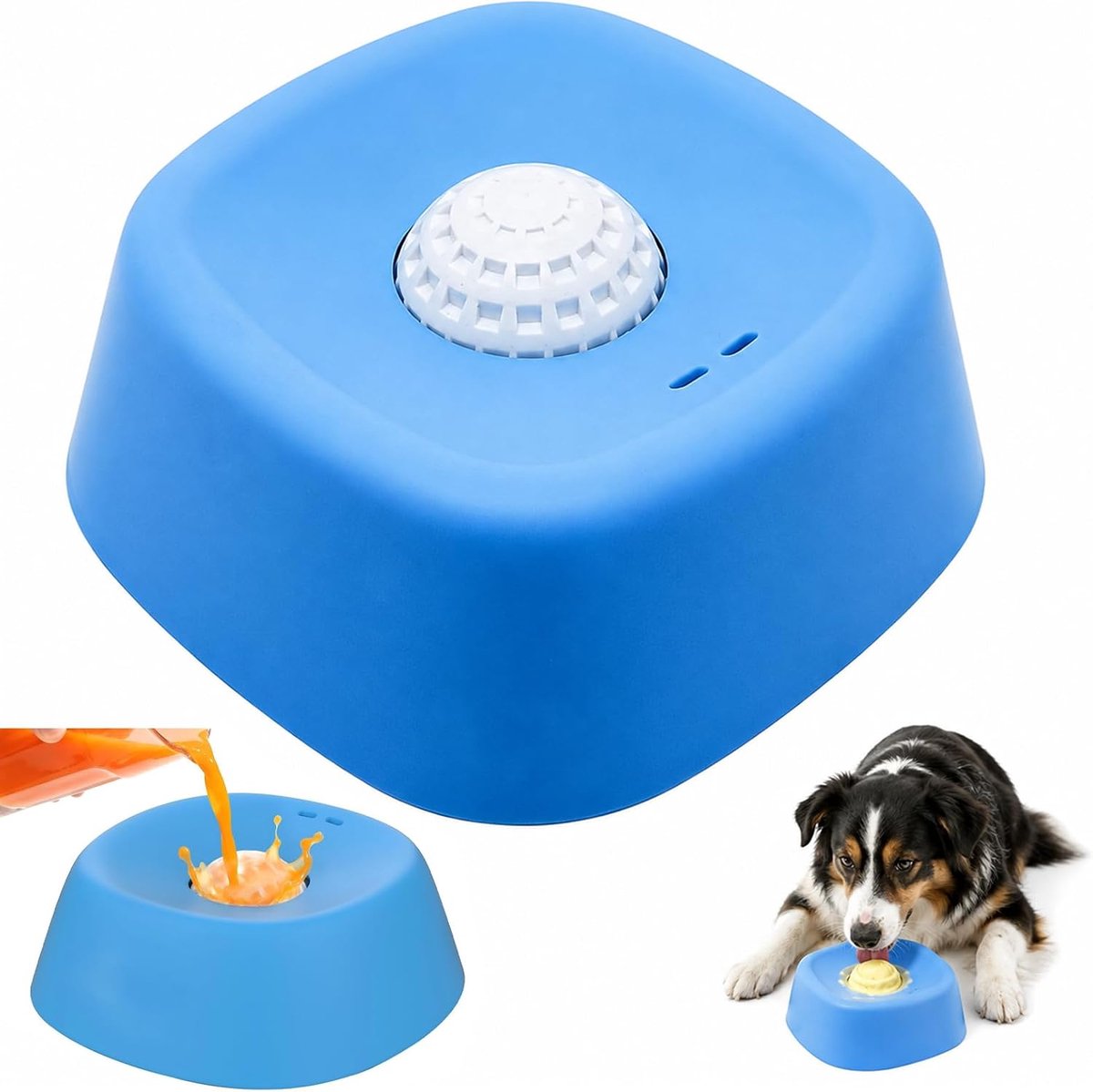 1 stuks likbal voor honden, likbal voor honden, Schleckihond, Schlecki voor honden, likbal voor honden, kunststof materiaal, hondenlikspeelgoed, likkom voor honden, vervelingsvermindering