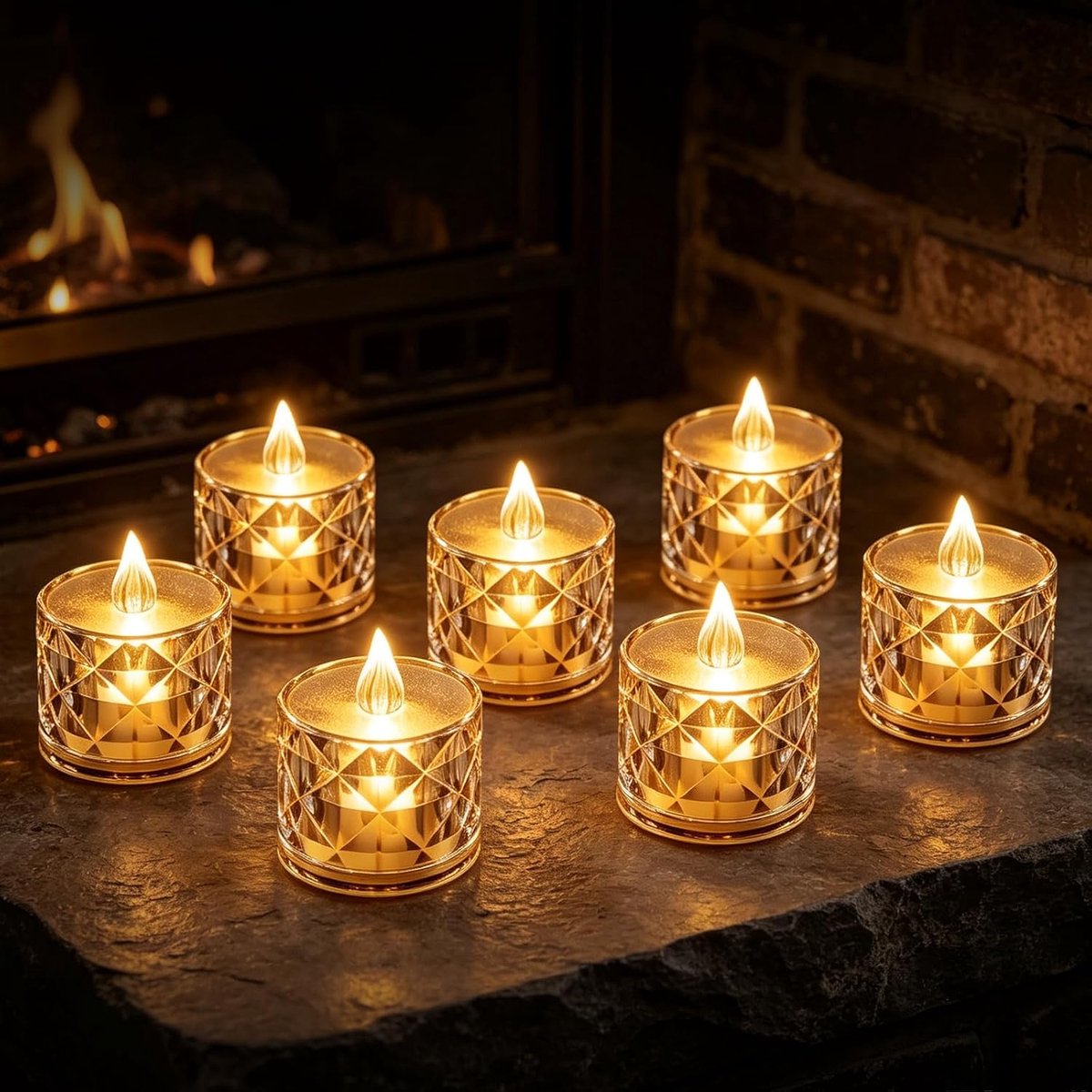36 stuks elektrische led-theelichtjes, 3,8 x 5 cm, flikkerende vlam, realistische op batterijen werkende vlamloze kaarsen voor Halloween, Valentijnsdag, bruiloften, kerstdecoratie