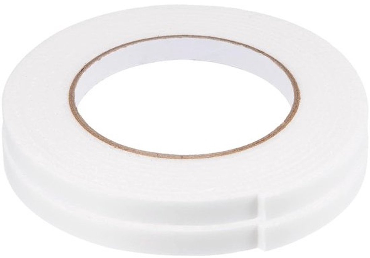Dubbele zijdige schuimtape - kantoor, kunst en thuisgebruik, 10 x 2.5 mm