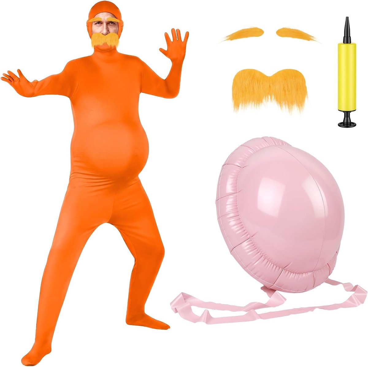 Huidkostuum, volledig overall, Halloween-kostuum
