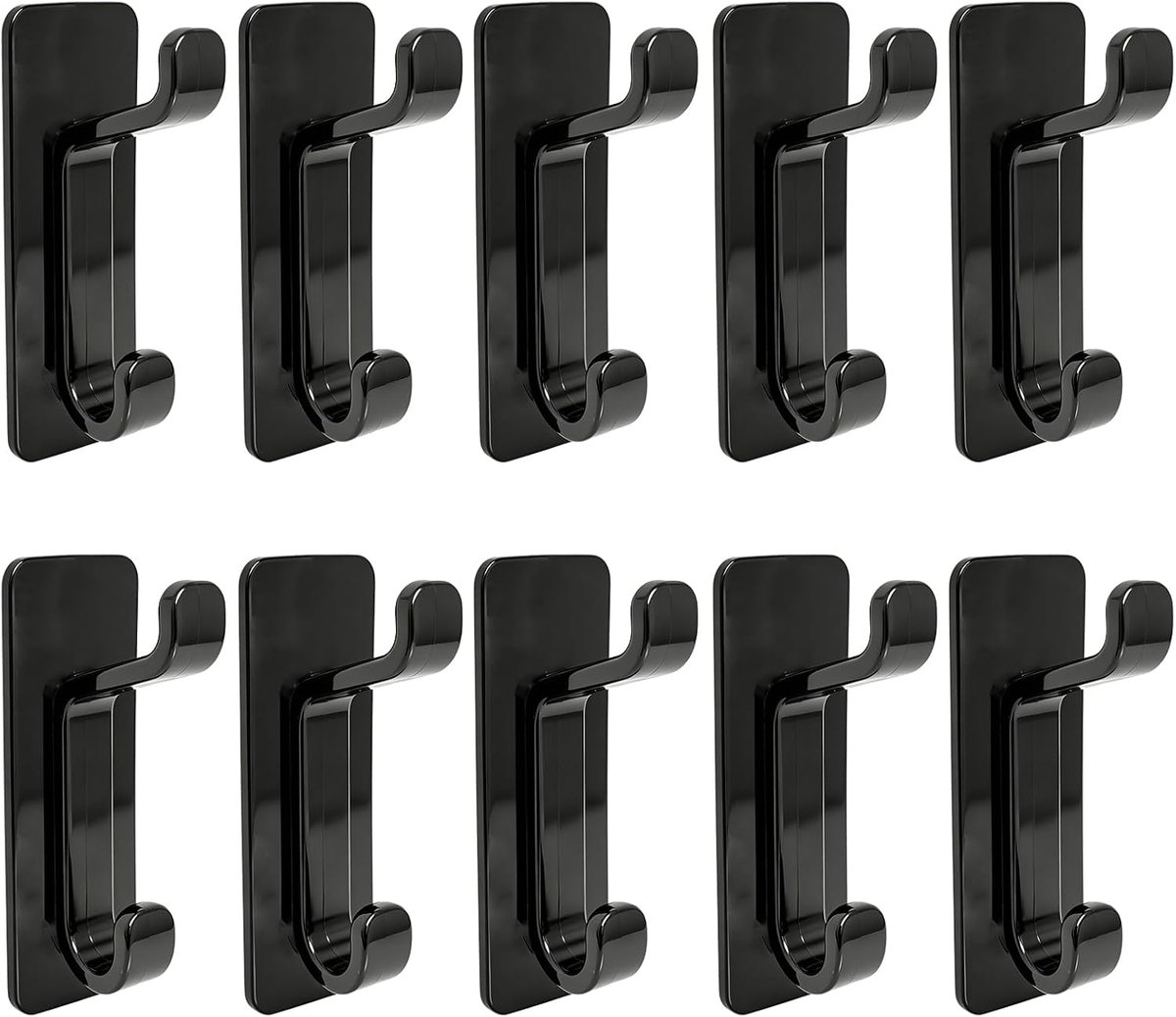 10 stuks zelfklevende wandhaken voor manteldeur, keukenhanddoekhouder, badkamerhanddoekhouder, zelfklevend, water- en - ShopVlot