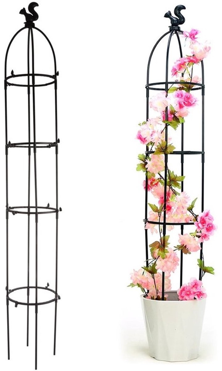 Klimplantenondersteuning - set van 2 tuinrankfences - 145 cm - diameter 22 cm