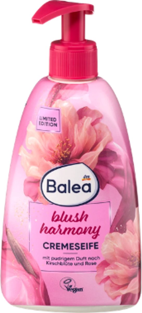 Balea Vloeibare Handzeep Blush Harmony | 1x 500ml - Kersenbloesem & Roos - Vloeibare Handzeep voor Gevoelige Huid | pH-Huidneutraal & Vegan